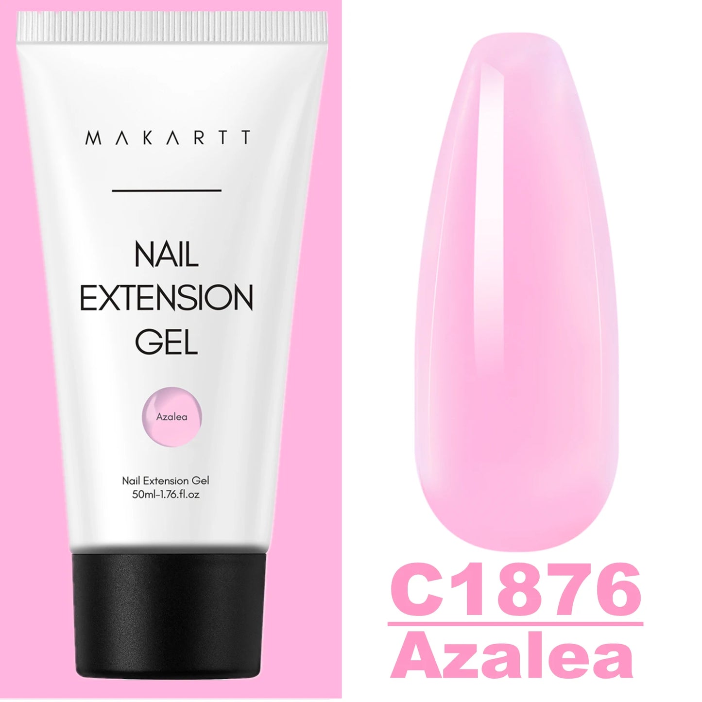 Makartt Poly Nails Acrygel , 50g Clear / Pink / Nude Nail Extension Gel Glitter Builder Nails Gel For Trendy DIY Nail Art Polish