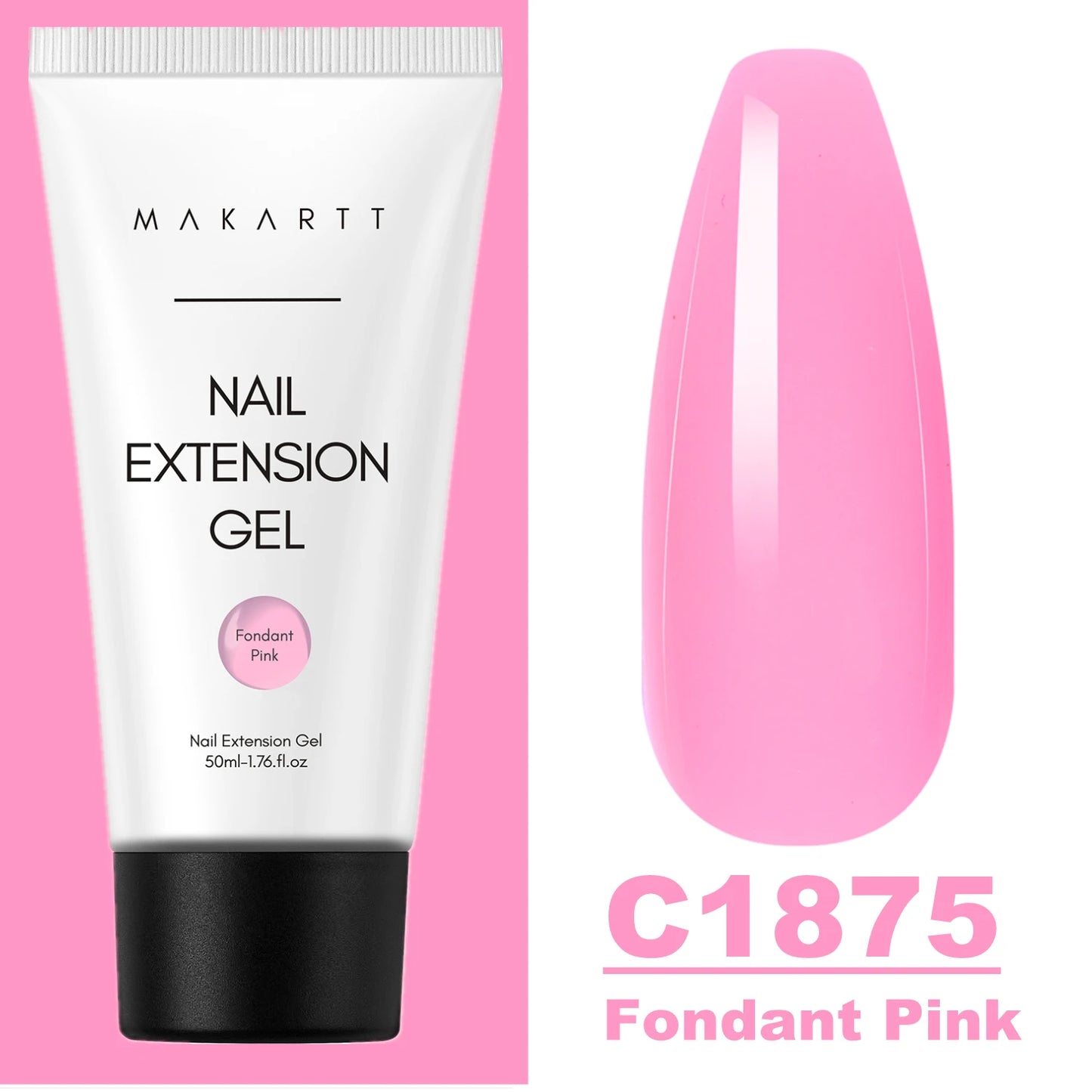 Makartt Poly Nails Acrygel , 50g Clear / Pink / Nude Nail Extension Gel Glitter Builder Nails Gel For Trendy DIY Nail Art Polish